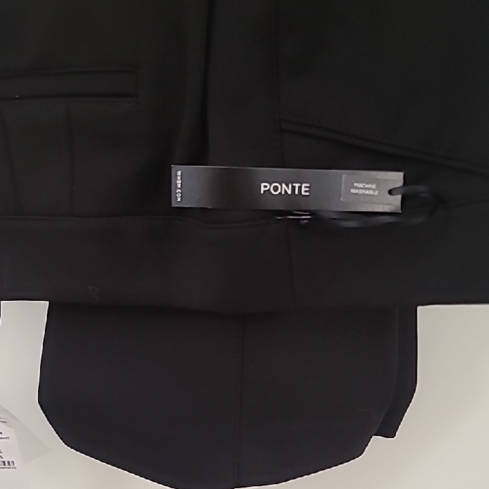 White House Black Market Black Ponte Boot Cut Pants